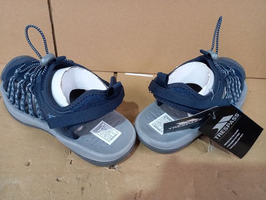 BOXED PAIR OF DESIGNER FOOTWEAR IN NAVY UK SIZE 5