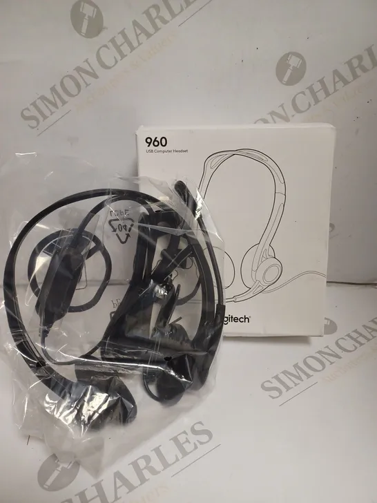 BOXED LOGITECH 960 USB COMPUTER HEADSET 