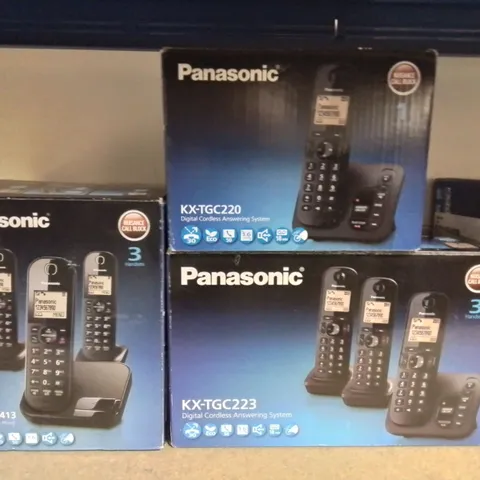 LOT OF 12 ASSORTED BOXED PANASONIC DIGITAL PHONES SETS
