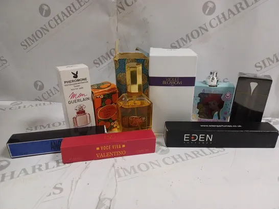 APPROXIMATELY 15 ASSORTED BOXED FRAGRANCES TO INCLUDE; ZARA, EDEN, VALENTINO, MUGLER AND GUERLAIN