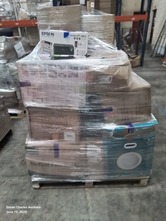 PALLET OF APPROXIMATELY 14 UNPROCESSED RAW RETURN HOUSEHOLD AND ELECTRICAL GOODS TO INCLUDE;