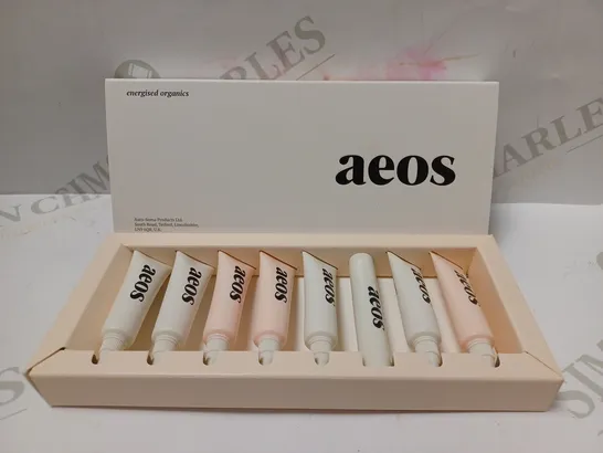 BOX OF 4 X AEOS ENERGISED ORGANICS SAMPLES 