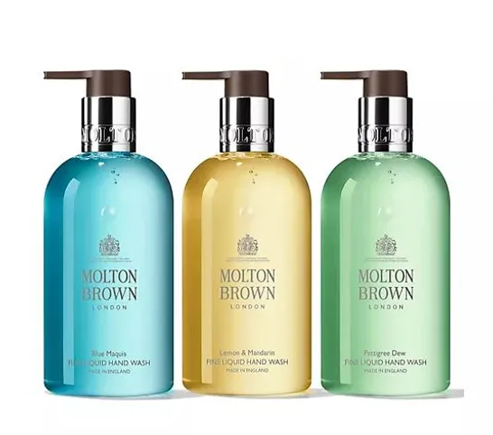 MOLTON BROWN FRESH AND REINVIGORATING FINE LIQUID HAND WASH TRIO 300ML