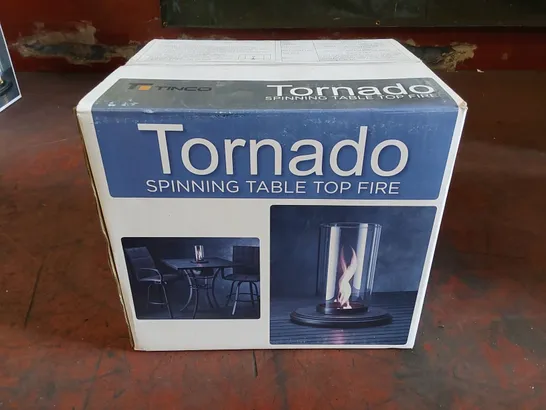 BOXED TORNADO SPINNING TABLE TOP FIRE