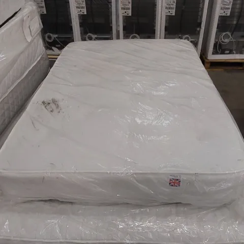 QUALITY BAGGED 4' SMALL DOUBLE AIR CONDITIONED POCKET SPRUNG 1000 MATTRESS