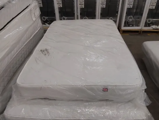 QUALITY BAGGED 4' SMALL DOUBLE AIR CONDITIONED POCKET SPRUNG 1000 MATTRESS