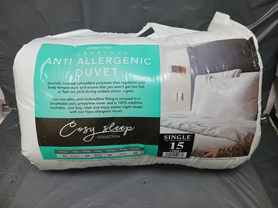 SEALED COMFYTEX ANTI ALLERGIC DUVET 15 TOG - SINGLE