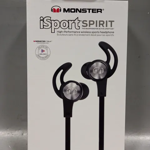 BOXED MONSTER ISPORT SPIRIT HIGH-PERFORMANCE WIRELESS SPORTS HEADPHONES