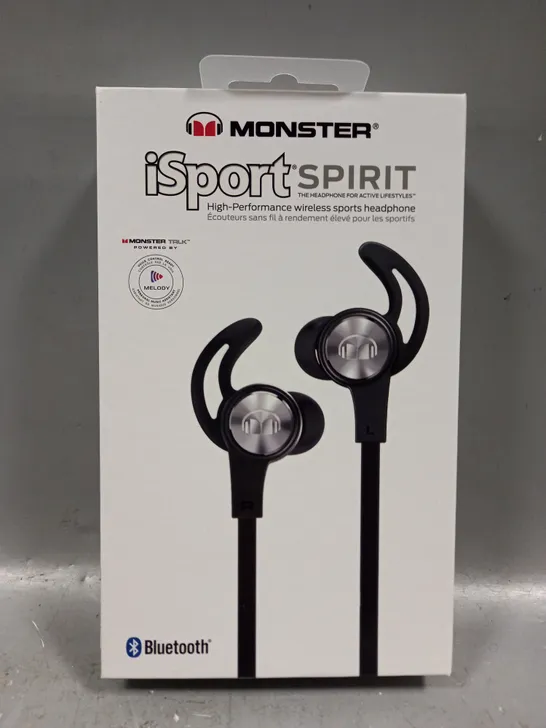 BOXED MONSTER ISPORT SPIRIT HIGH-PERFORMANCE WIRELESS SPORTS HEADPHONES