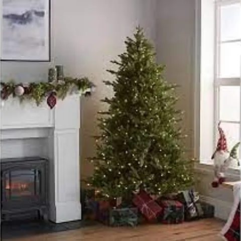 SANTA'S BEST PRE-LIT SNOW KISSED AUBURN CHRISTMAS TREE 6FT - COLLECTION ONLY