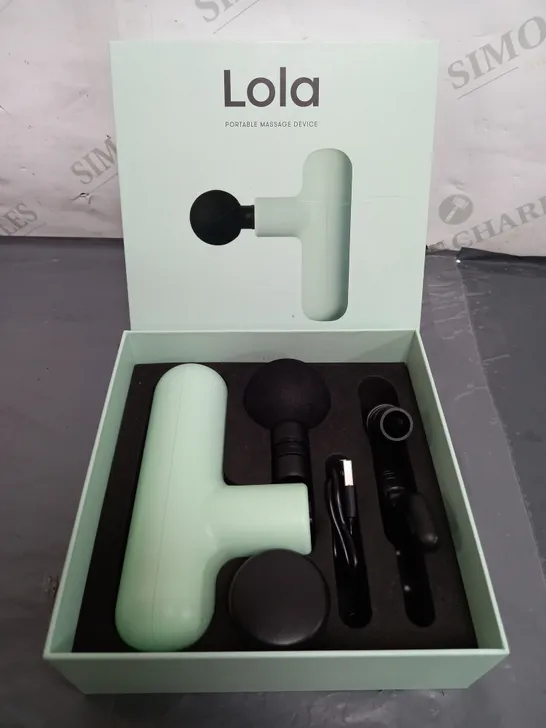 BOXED LOLA 4 SPEED HAND HELD MASSAGE GUN