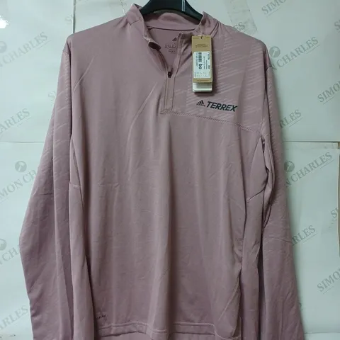 ADIDAS TERREX LADIES LONG SLEEVE TOP PALE PURPLE SIZE 16