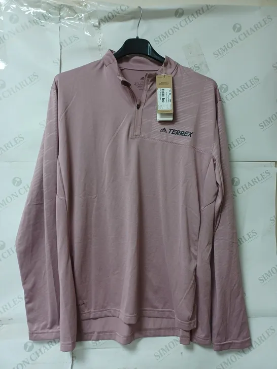 ADIDAS TERREX LADIES LONG SLEEVE TOP PALE PURPLE SIZE 16