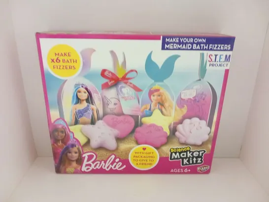 BOXED BARBIE SCIENCE MAKER KITZ MAKE YOUR OWN MWERMAID BATH FIZZERS