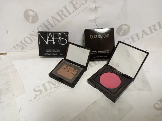 LOT OF 2 NARS SINGLE EYESHADOW - FEZ 5322 & LAURA MERCIER CREME CHEEK COLOUR - ROSEBUD 