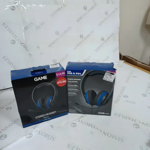 BOX OF APPROXIMATELY 8 ASSORTED GAMING HEADSETS 