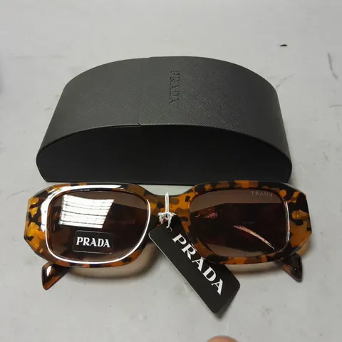 PRADA BROWN SUNGLASSES IN CASE