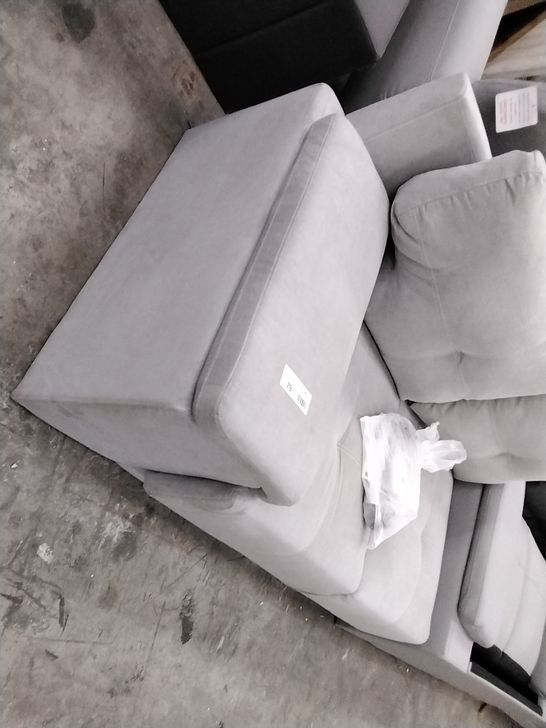 LIGHT GREY FABRIC TWO SEATER SECTION 