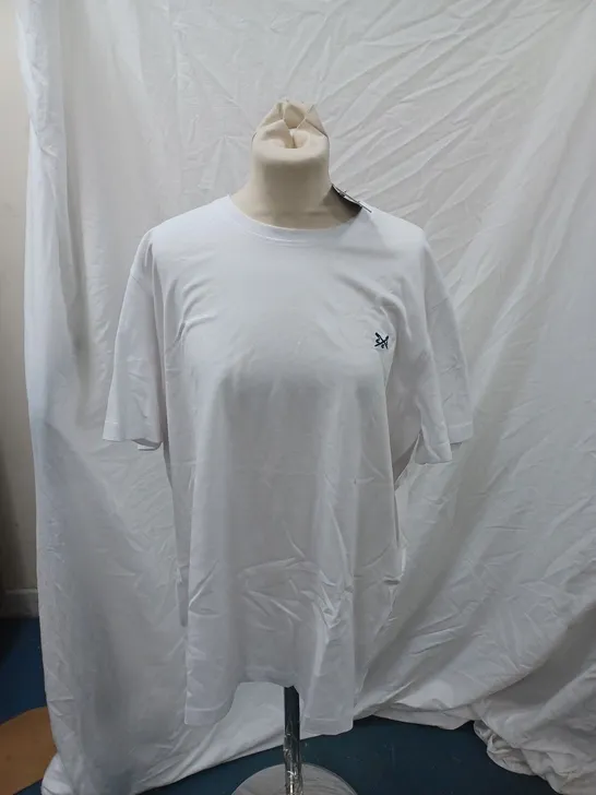 CREW CLOTHING COMPANY WHITE TSHIRT SIZE L