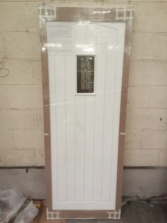 COTTAGE DECORATIVE T/GLAZED PRIMED EXTERNAL DOOR 1981×762MM