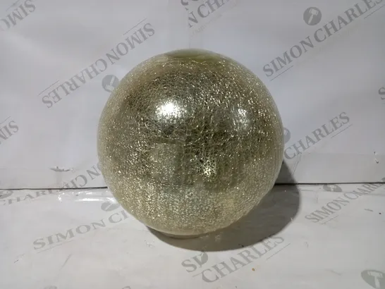 MR CHRISTMAS 8" GLASS CRACKLE SPHERE WITH ROTATING LIGHT