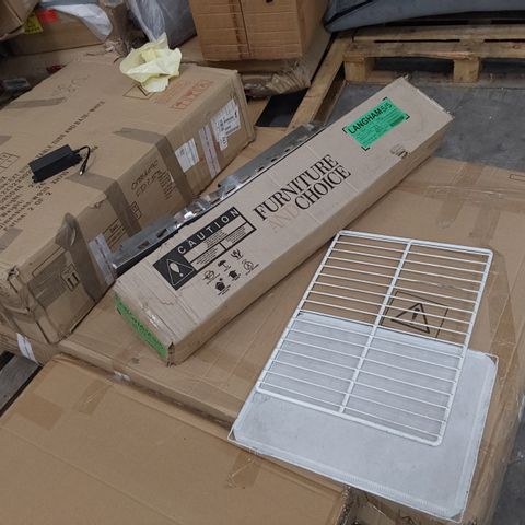 PALLET OF ASSORTED BOXED FURNITURE PARTS 