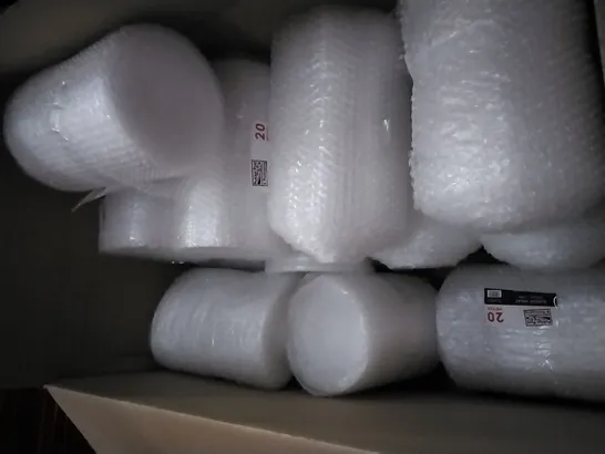 PALLET OF 4 BOXES OF 19 & 1 BOX OF 3 PUKKA POST & PACKAGING BUBBLE WRAP ROLLS