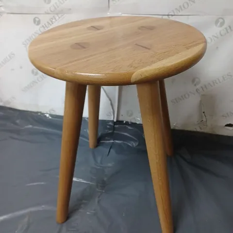 SMALL 4 LEG WOODEN STOOL