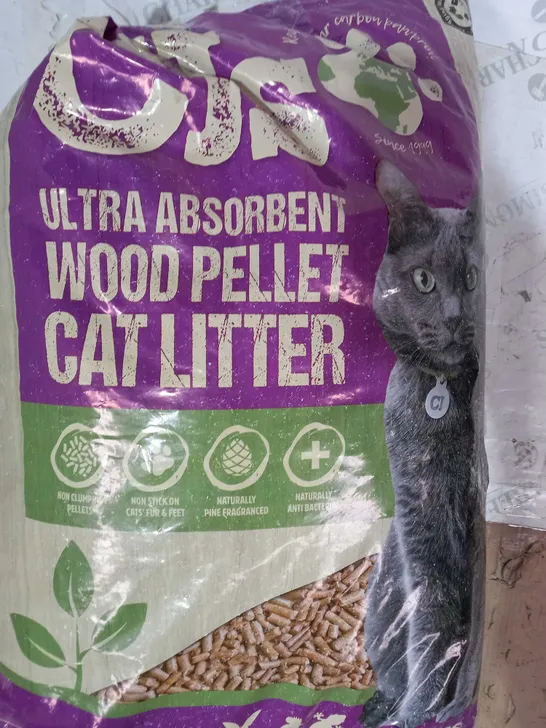 CJS ULTRA ABSORBENT WOOD PELLET CAT LITTER - 30L