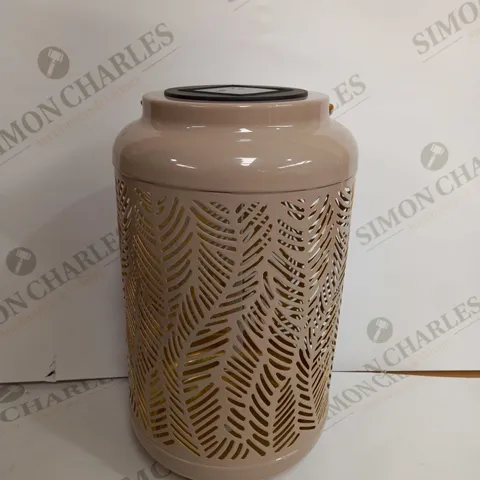 GARDEN REFLECTIONS SET OF 2 PATTERNED SOLAR LANTERNS