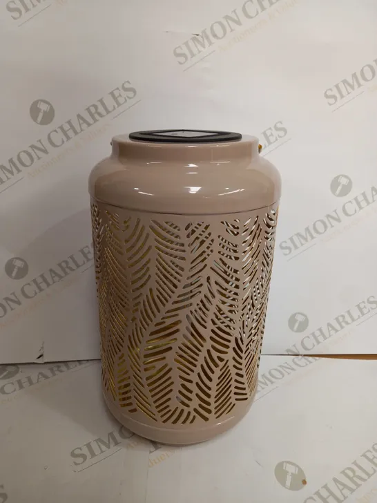 GARDEN REFLECTIONS SET OF 2 PATTERNED SOLAR LANTERNS