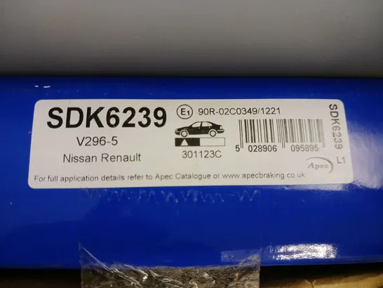 BOXED APEC BLUE SDK6239 VENTED BRAKE DISK 