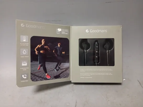 BOXED GOODMANS WIRELESS ATHLETIC EARPHONES 