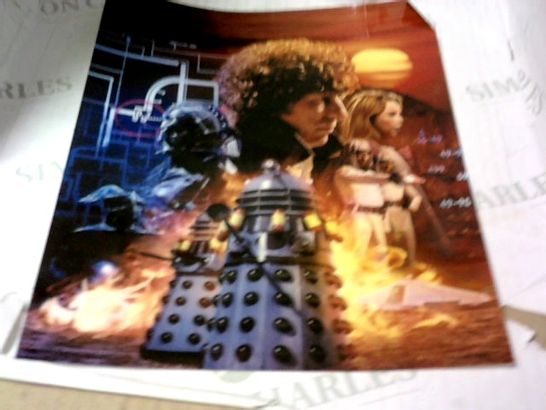 4 ASSORTED DR WHO INSPIRED ART WORKS 