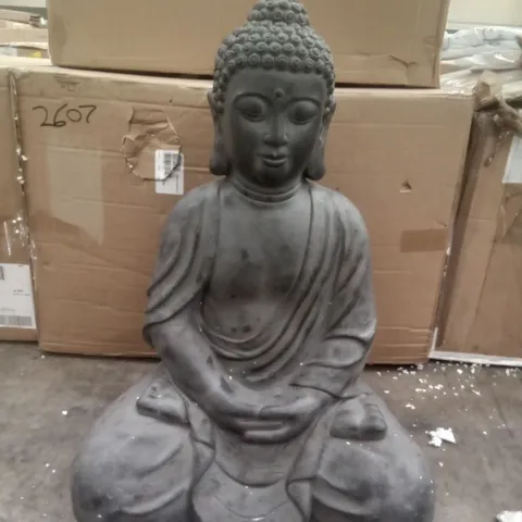 BOXED LARGE SITTING BUDHA FIGURE