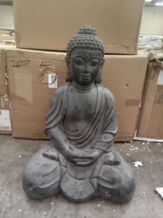 BOXED LARGE SITTING BUDHA FIGURE