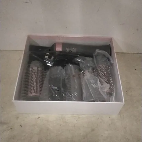 (FAULTY SWTCHES OFF) BOXED OPTI-BEAUTY HOT AIR MULTI- STYLER WITH ACCESSORIES