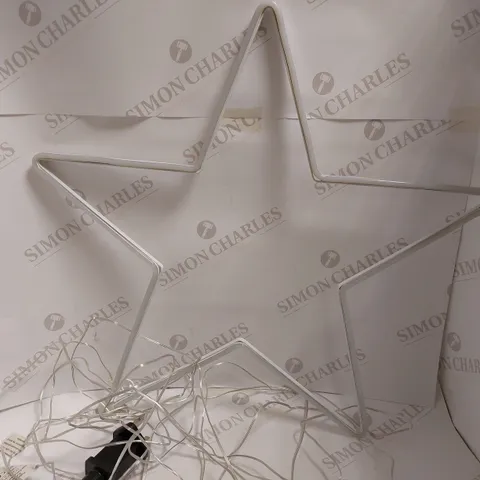 JOHN LEWIS PURE WHITE NEON STAR LED LIGHT