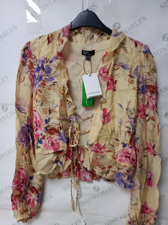 NOBODYS CHILD LOTUS BLOUSE - UK 12