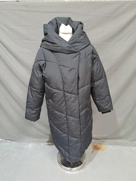 NOISY MAY LONG PUFFER COAT IN BLACK SIZE S