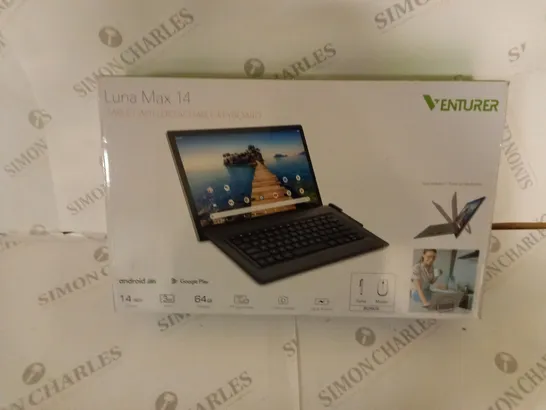 BRAND NEW BOXED VENTURER LUNA NAX 14 TABLET WITH DETACHABLE KEYBOARD