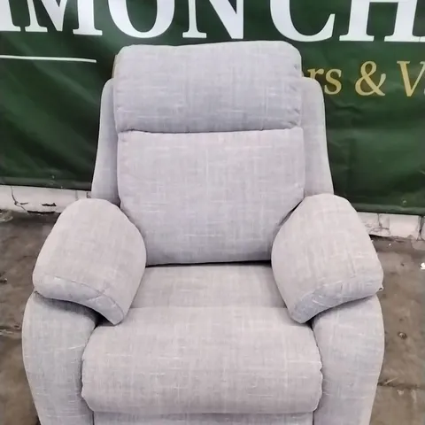 QUALITY BRITISH DESIGNED & MANUFACTURED G PLAN KINGSBURY POWER RECLINER CHAIR BEACH DUCK EGG FABRIC