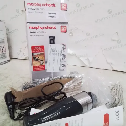 BOXED MORPHY RICHARDS TOTAL CONTROL HAND BLENDER