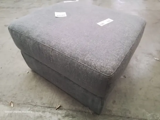 QUALITY ITALIAN DESIGNED & MANUFACTURED PARMA FOOTSTOOL CARMAGE GREY FABRIC 