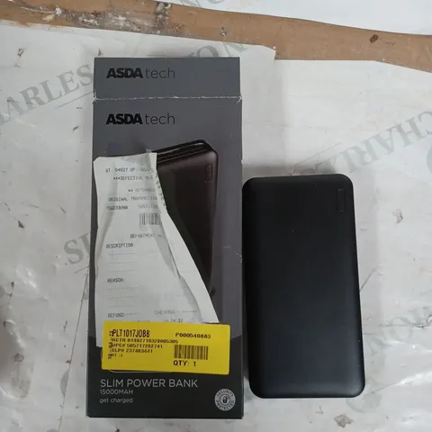 SLIM POWER BANK 15000MAH