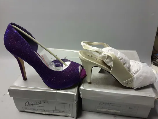 APPROXIMATELY 6 ASSORTED BOXED PAIRS OF SHOES IN VARIOUS SIZES TO INCLUDE CASANDRA, OCCASIONS BY CASANDRA ETC