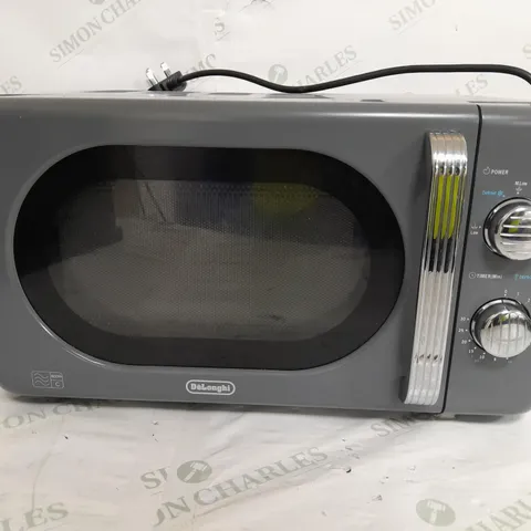 BOXED DELONGHI SOLO MICROWAVE IN GREY