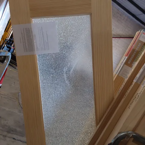 CLEAR PINE TWO PANEL GLAZED INTERNAL DOOR 1981 × 686mm