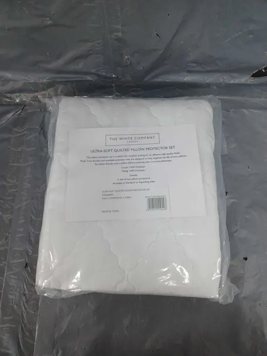 THE WHITE COMPANY ULTRA-SOFT QUILTED PILLOW PROTECTOR SET 