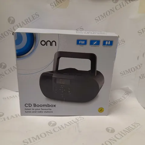 ONN CD BOOMBOX WITH FM RADIO